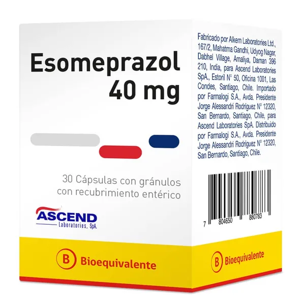 ESOMEPRAZOL 40 mg 30 CAP BE