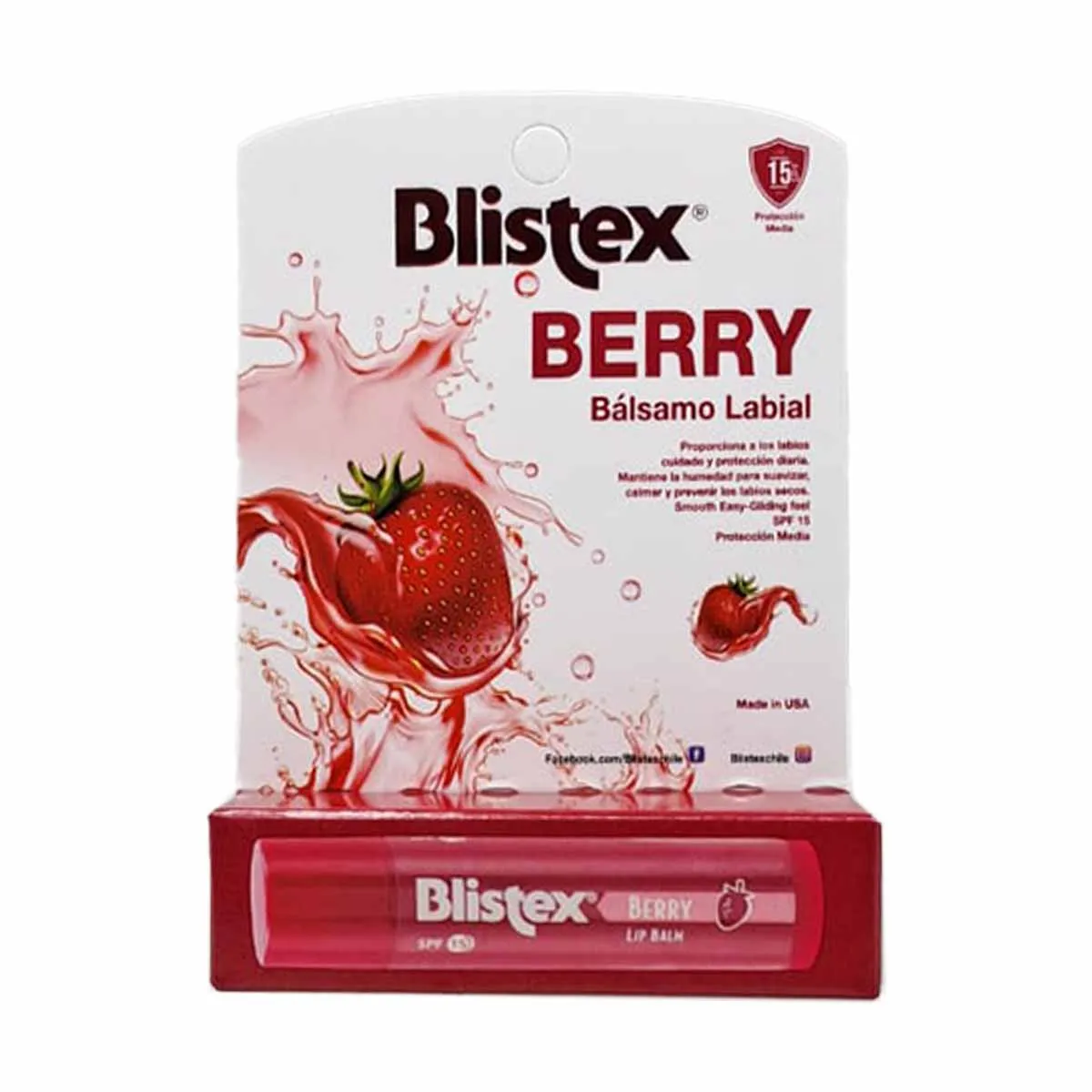 BALSAMO LABIAL BLISTEX  F15 BERRY: imagen 1
