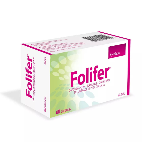 FOLIFER® 109 mg 30 CAP  (FUMARATO FERROSO, CIANOCOBOLAMINA, ACIDO ASCORBICO, ACIDO FOLICO)