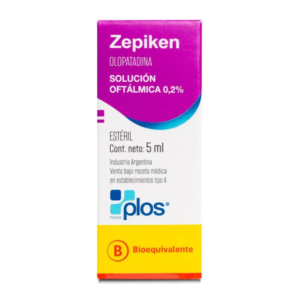 ZEPIKEN® 0.2% 5 ml SOL OFT (OLOPATADINA)