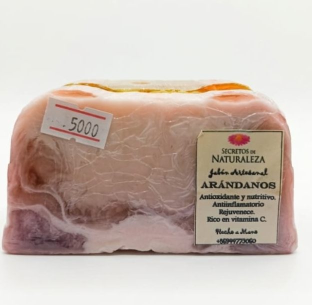 JABON ARTESANAL ARANDANOS 120 g: imagen 1