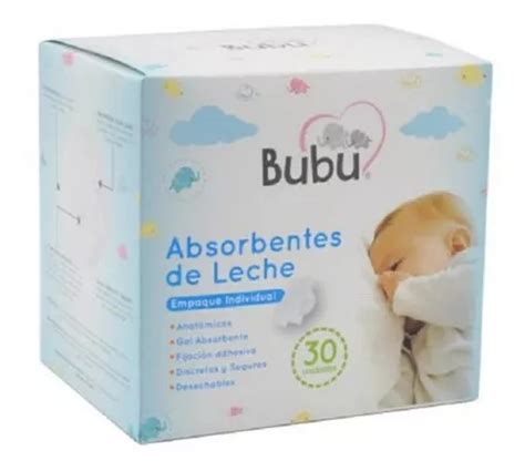 BUBU ABSORBENTE ANATOMICO LECHE X 30 Unidades