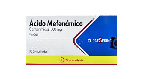 ACIDO MEFENAMICO 500 mg 10 Comprimidos