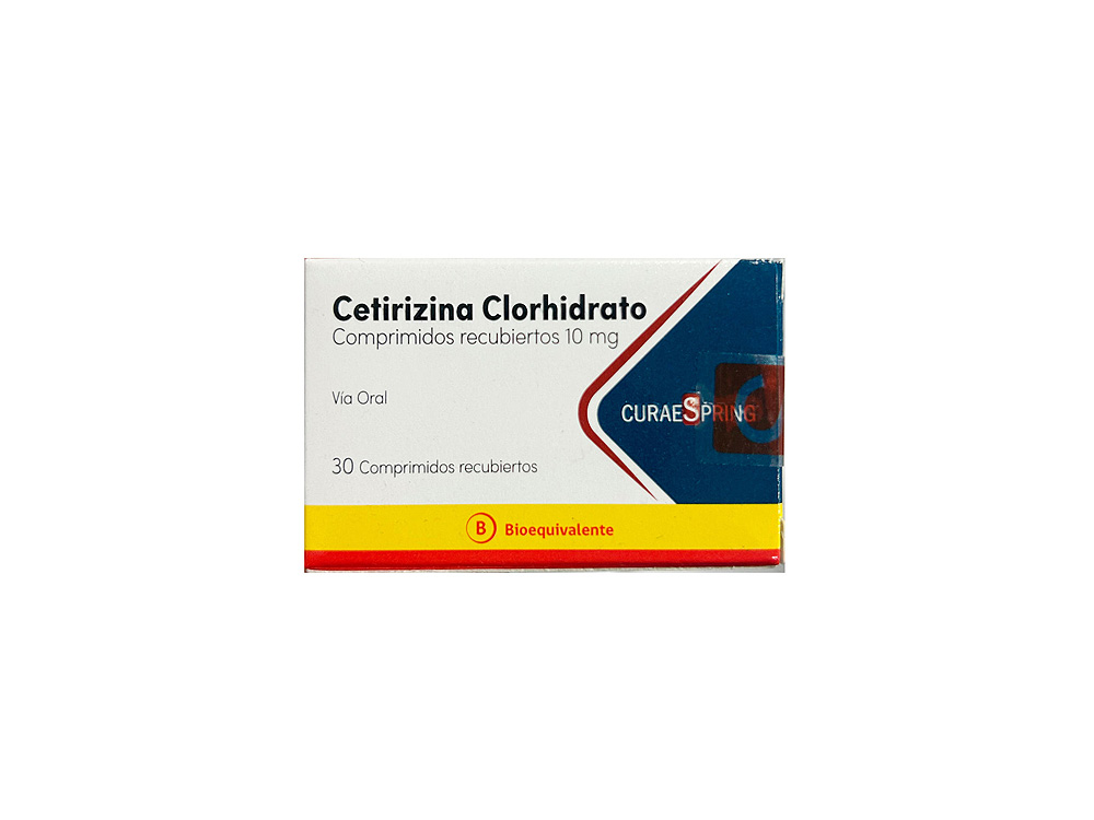 CETIRIZINA CLORHIDRATO 10 mg 30 COM REC: imagen 1