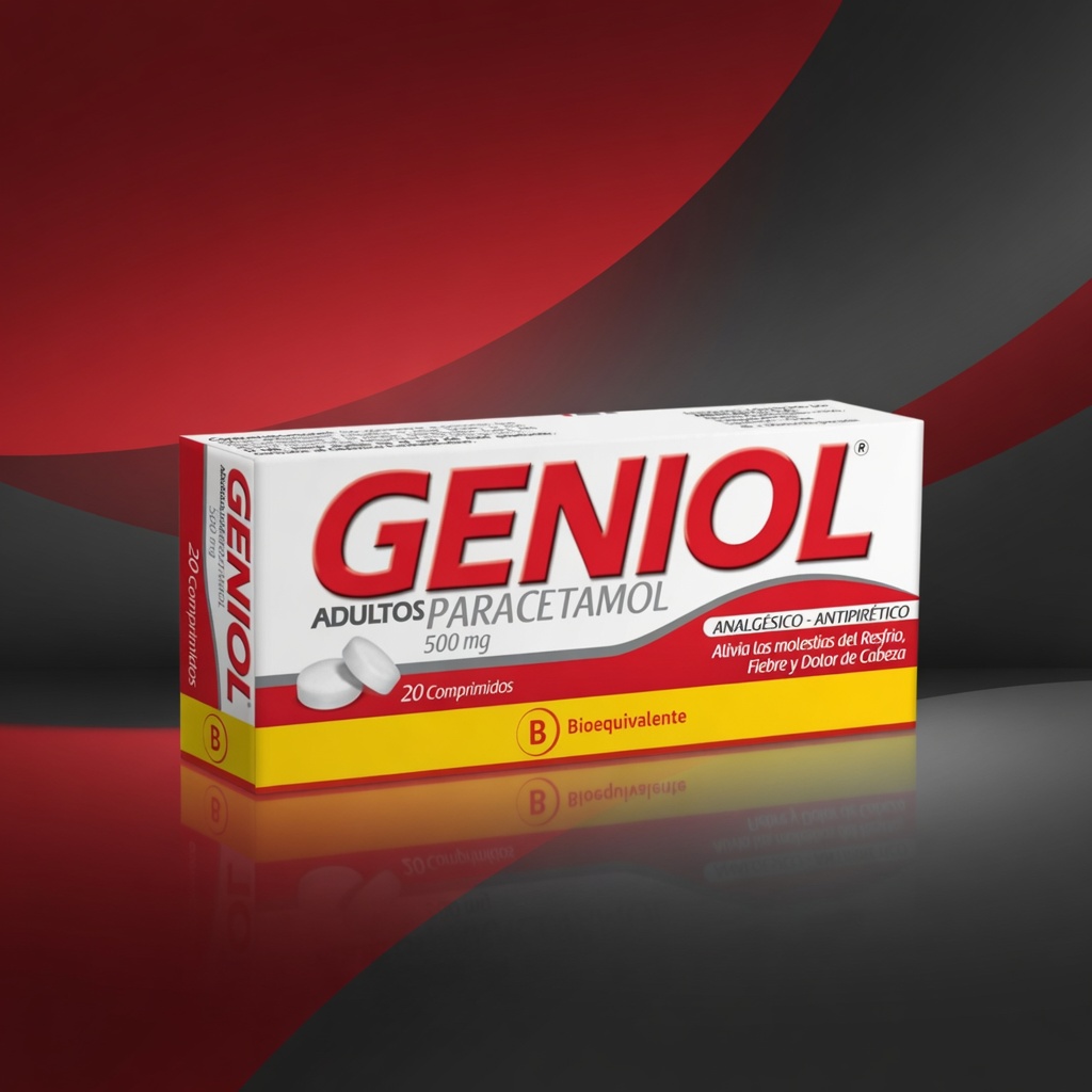 GENIOL® 500mg 20 Comprimidos  (PARACETAMOL): imagen 1