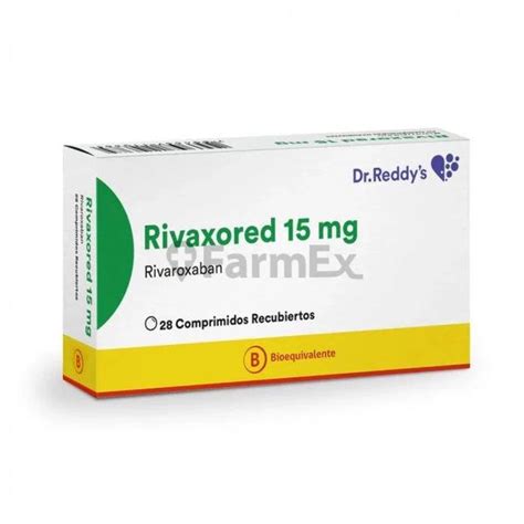 RIVAXORED® 15 mg 28 Comprimidos Recubiertos (RIVAROXABAN)