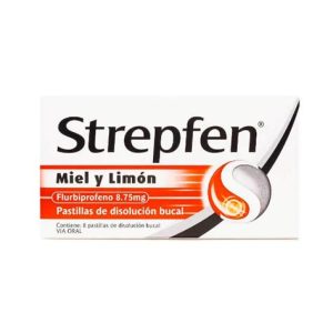 STREPFEN® 8.75 mg 8 PAST MIEL Y LIMON (FLURIBIPROFENO)