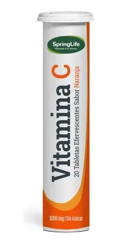 VITAMINA C 1000 mg 20 TAB EFERVECENTES SABOR NARANJA S/AZUCAR (ACIDO ASCORBICO)