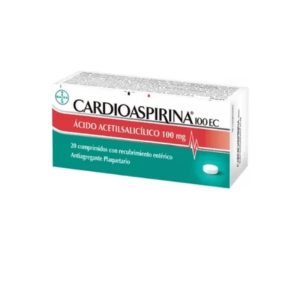 CARDIOASPIRINA 100 mg 20 Comprimidos Recubiertos(ACIDO ACETILSALICILICO)