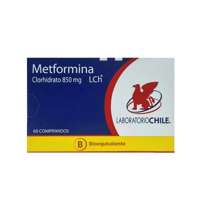 METFORMINA COM 850 MG X 60 CHILE (BE): imagen 1