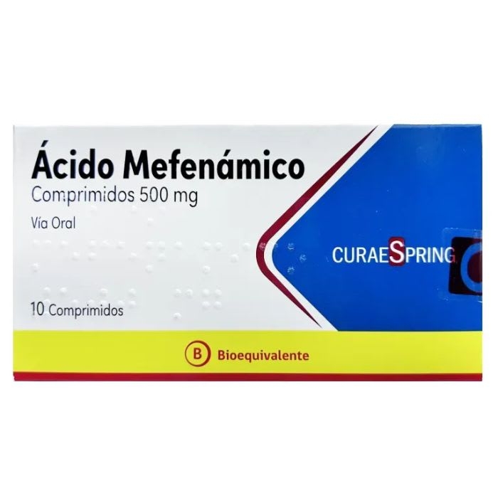 ACIDO MEFENAMICO 500 mg 10 Comprimidos: imagen 1