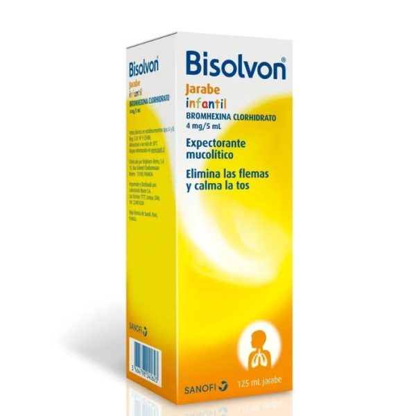 BISOLVON® INFANTIL 4 mg / 5 mL 125 mL Jarabe Infantil (BROMHEXINA)