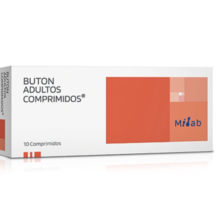 BUTON® ADULTO 0.5 mg / 40 mg 10 Comprimidos (ATROPINA / PAPAVERINA): imagen 1