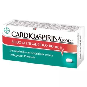 CARDIOASPIRINA 100 mg 50 Comprimidos Recubiertos(ACIDO ACETILSALICILICO)