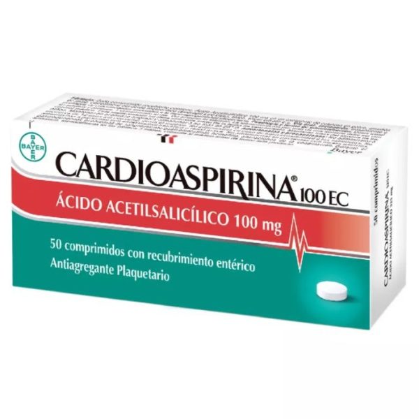 CARDIOASPIRINA 100 mg 50 Comprimidos Recubiertos(ACIDO ACETILSALICILICO)