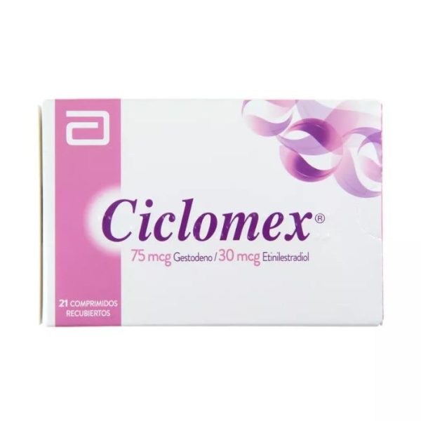 CICLOMEX® 	75mcg/ 30mcg  21 Comprimidos Recubiertos (GESTODENO/ ETINILESTRADIOL)