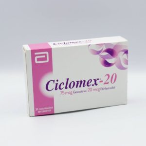 CICLOMEX®-20 75mcg/20mcg 21 Comprimidos Recubiertos (GESTODENO/ ETINILESTRADIOL)