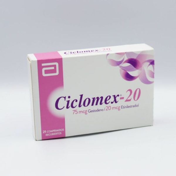 CICLOMEX®-20 75mcg/20mcg 21 Comprimidos Recubiertos (GESTODENO/ ETINILESTRADIOL)