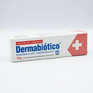 Dermabiótico® Unguento 15g ( Polixina b 0.2% / Bacitracina 0.8%)