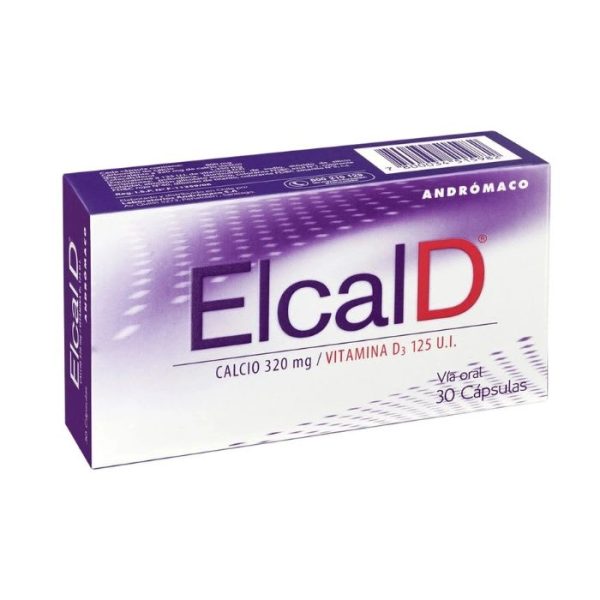 ELCALD® 320 mg/ 125 U.I. 30 Capsulas (CALCIO/ VIT D)