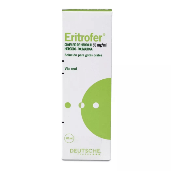 ERITROFER Complejo de Hierro III 50 mg/mL. Gotas: imagen 1