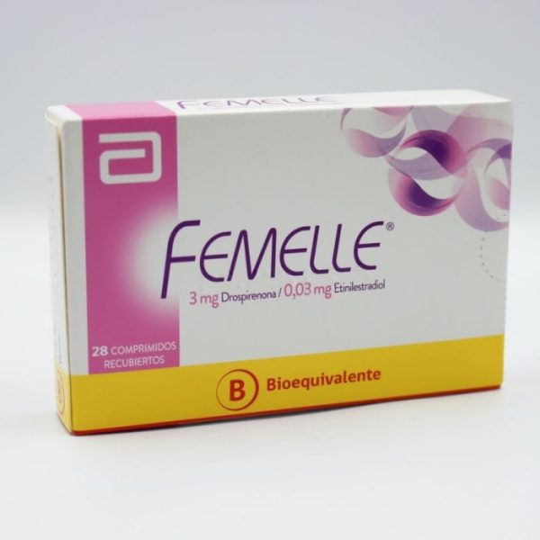 FEMELLE® 3mg/0.03mg 28 Comprimidos (DROSPIRENONA/ ETINILESTRADIOL)