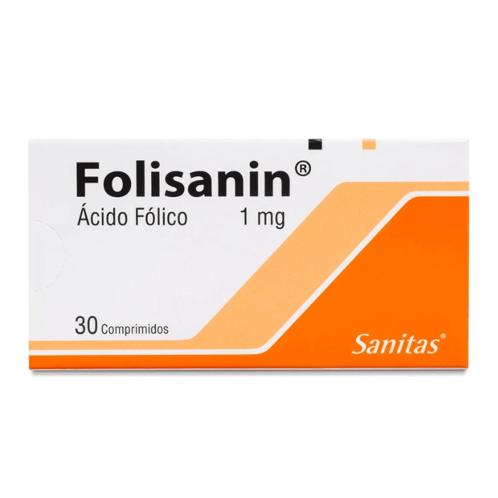 FOLISANIN 1 MG 30 COM (ACIDO FOLICO): imagen 1