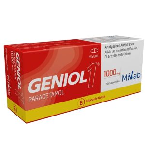 GENIOL 1® 1000 mg 20 Comprimidos (PARACETAMOL)