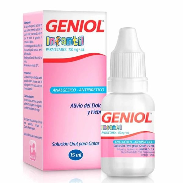 GENIOL® INFANTIL  100mg / mL 15 mL Solucion para gotas orales (PARACETAMOL)