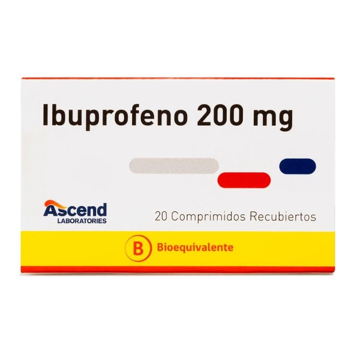 IBUPROFENO 200 mg 20 Comprimidos Recubiertos: imagen 1
