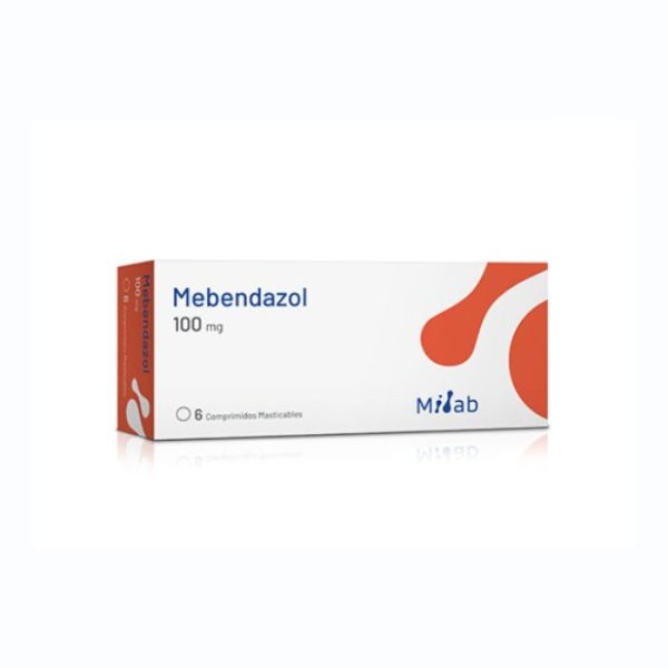 MEBENDAZOL 100 mg 6 comp masticables