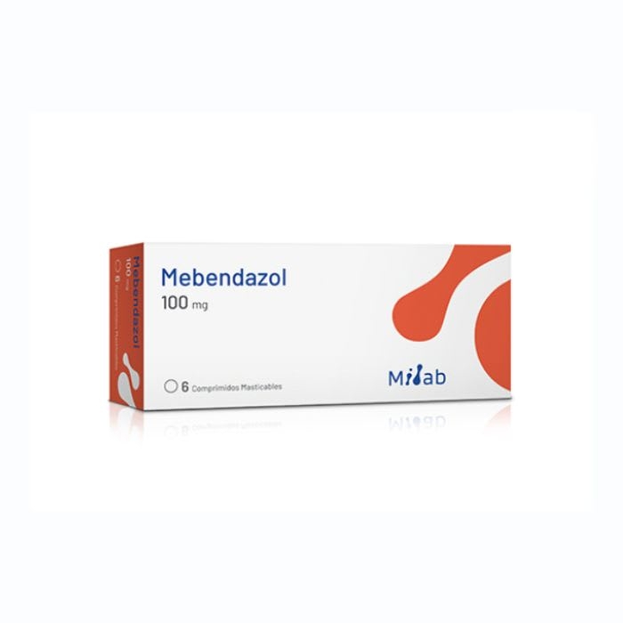 MEBENDAZOL 100 mg 6 comp masticables: imagen 1