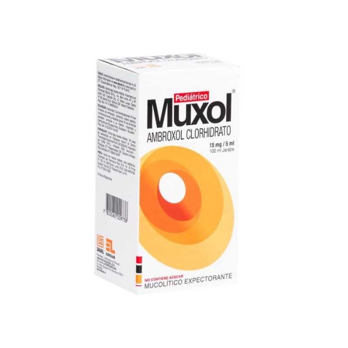 MUXOL® PEDIATRICO 15mg/5mL 100mL Jarabe (AMBROXOL): imagen 1