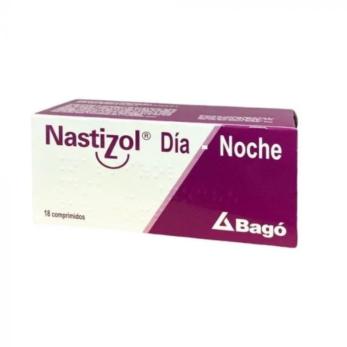 NASTIZOL® DIA/ NOCHE 18 Comprimidos (PARAC./ CLORF./ PSEUDOEF.): imagen 1
