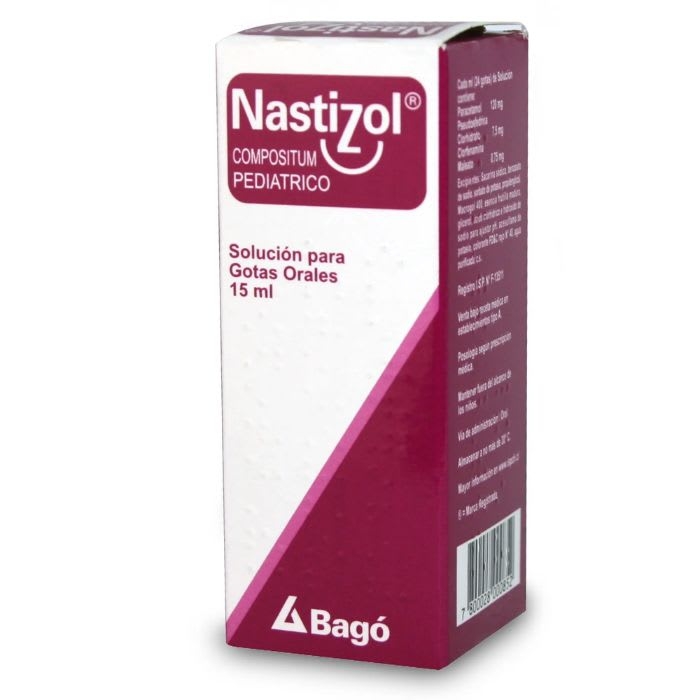 NASTIZOL® COMPOSITUM PEDRIATICO 15 mL Solución para gotas orales   (PARAC./ CLORF./ PSEUDOEF.): imagen 1