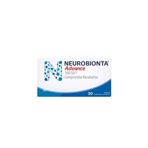 NEUROBIONTA ADVANCE 100mg/50mg/1mg 30 COM (VIT B1-6-12)