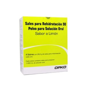 SALES PARA REHIDRATACION 90 mEq 4 Sobres