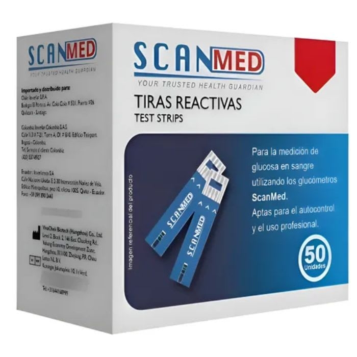 SCANMED TIRAS REACTIVAS Glucosa en Sangre: imagen 1