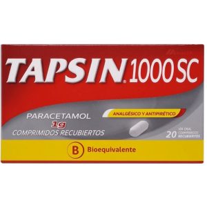 TAPSIN® 1000 SC Comprimidos Recubiertos 1g (PARACETAMOL)