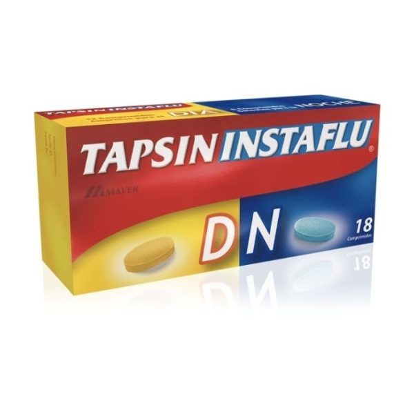 TAPSIN FLU DIA/NOCHE 500mg 18 Comprimidos (PARAC./ PSEUDOEF./ CLORFEN.)