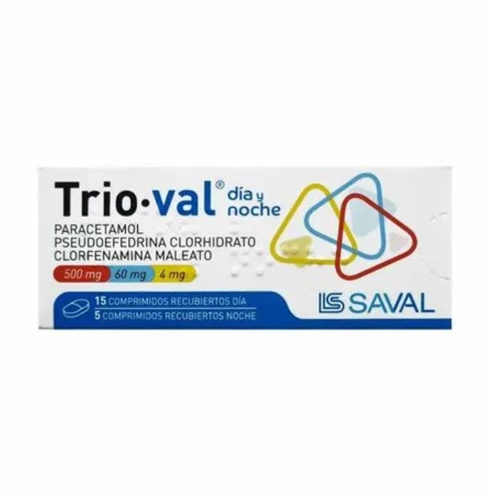 TRIOVAL® DIA/NOCHE (PARAC./ PSEUDOEF./ CLORF.): imagen 1
