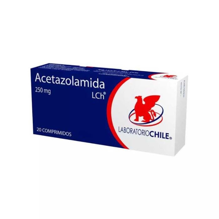 ACETAZOLAMIDA 250 mg 20 Comp: imagen 1