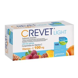 CREVET LIGHT Vitamina C 100 mg 100 Comp Masticables