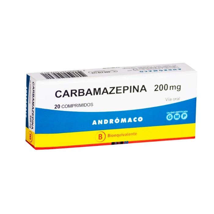 CARBAMAZEPINA 200 mg 20 comprimidos: imagen 1