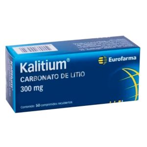 KALITIUM® 300 mg  50 Comprimidos Recubiertos (CARBONATO DE LITIO)