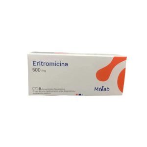 ERITROMICINA 500 MG 8 COM REC