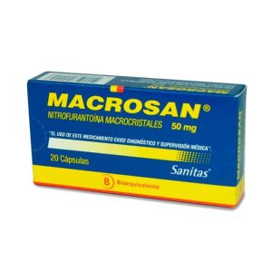 MACROSAN® 50 mg 20 Capsulas (NITROFURANTOINA)