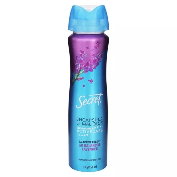 DESODORANTE SPRAY SECRET Active Fresh Lavender 150 mL: imagen 1
