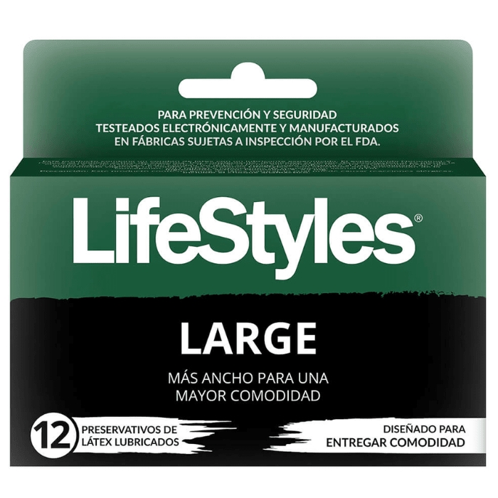 LifeStyles® LARGE 12 Preservativos de Latex Lubricados: imagen 1
