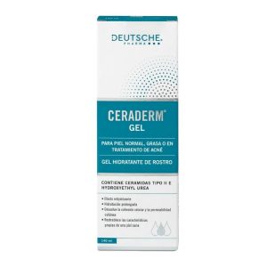 Ceraderm gel para piel normal o grasa 140 ml.